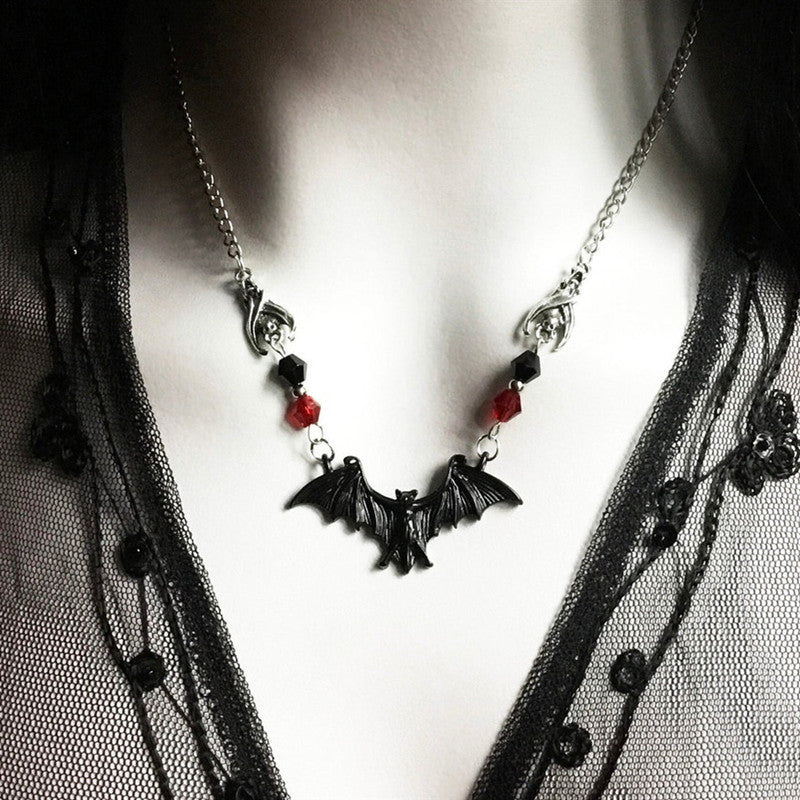 Bat Necklace-Gothic Style Jewelry-Halloween-Cosplay Theme