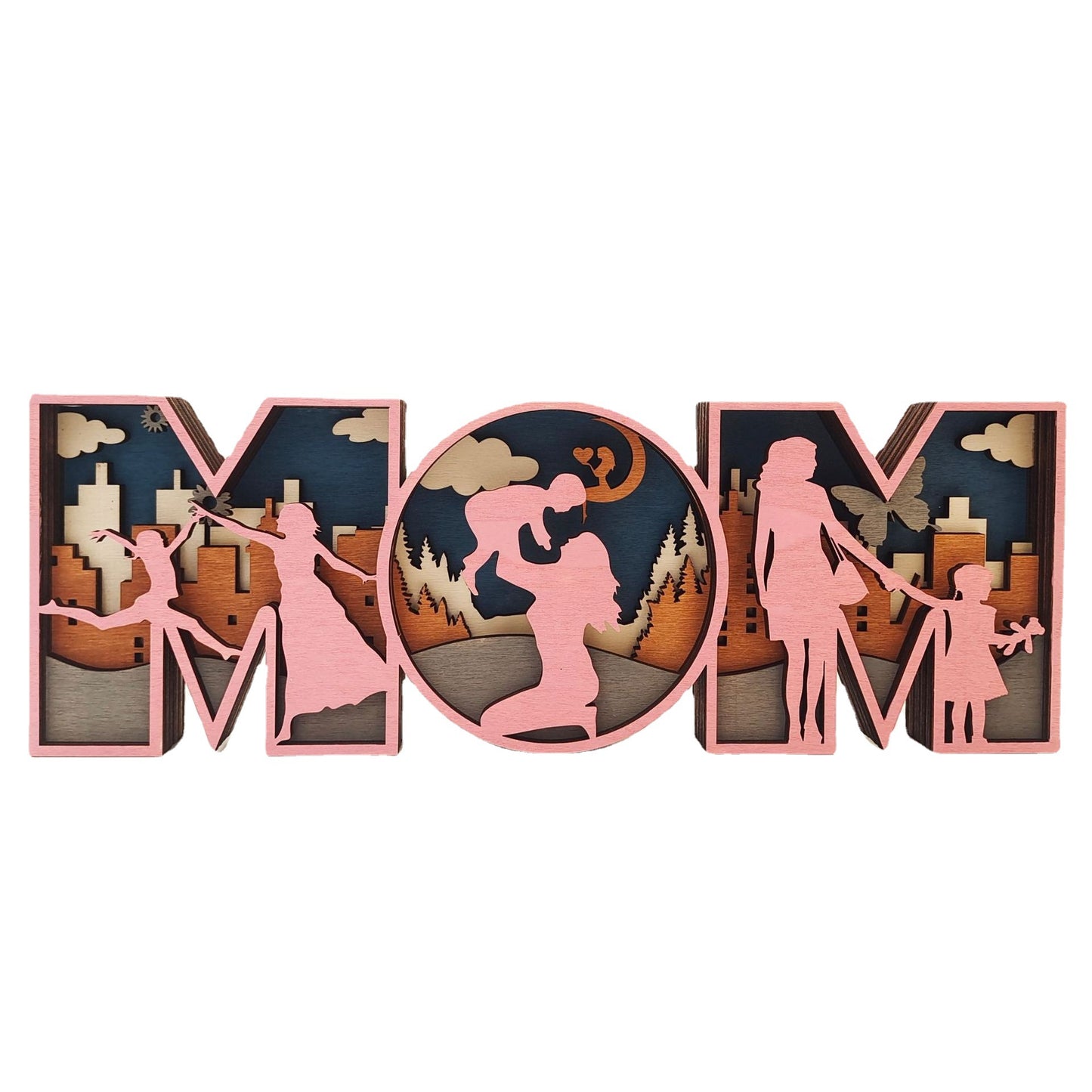 Wooden Mom/Dad Signs-Decoration-Creative Home Decoration