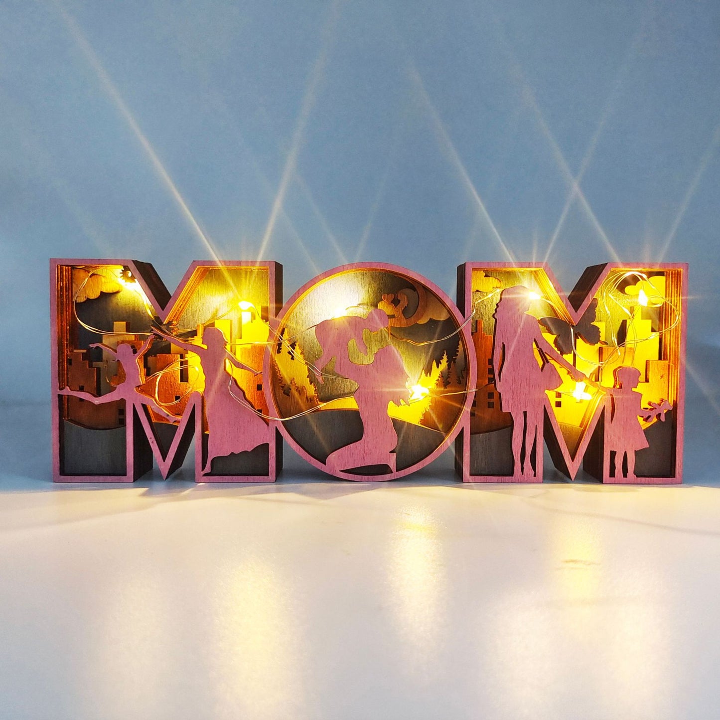 Wooden Mom/Dad Signs-Decoration-Creative Home Decoration