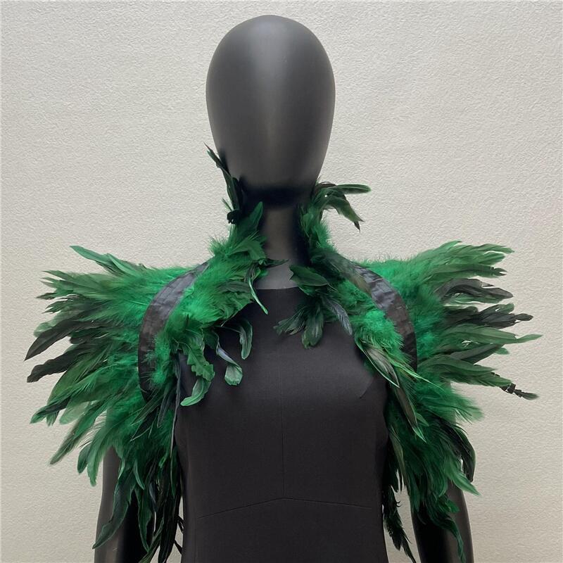 Feather Shawl/Cloak-Theater Performance-Masquerade Ball Feather Jacket