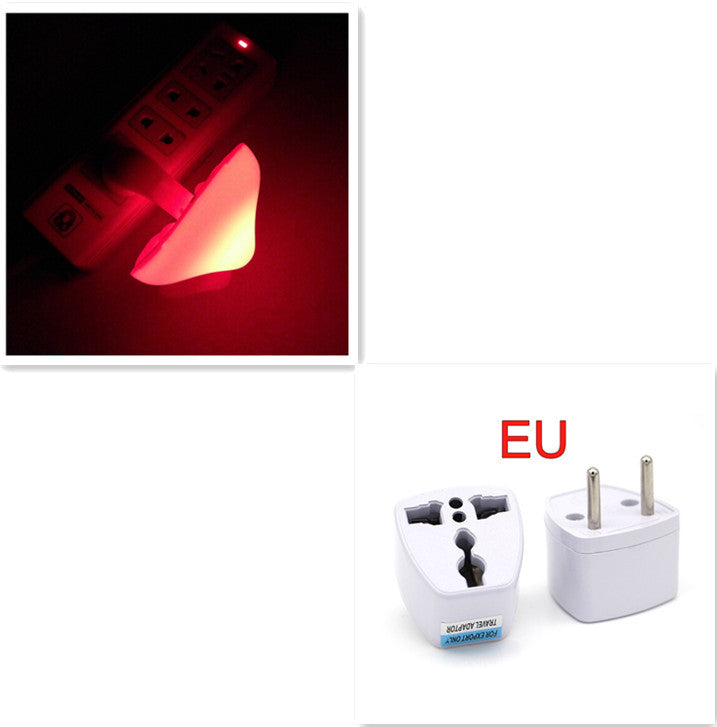 LED Mushroom Night Light-Single Wall Socket Lamp With Sensor