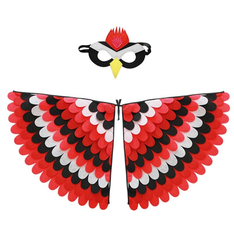 Carnival Costume Wings With Mask-Colorful Party Wings Sets