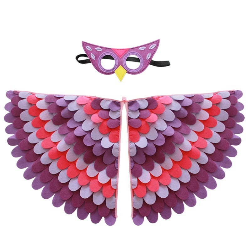 Carnival Costume Wings With Mask-Colorful Party Wings Sets