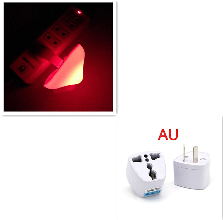 LED Mushroom Night Light-Single Wall Socket Lamp With Sensor