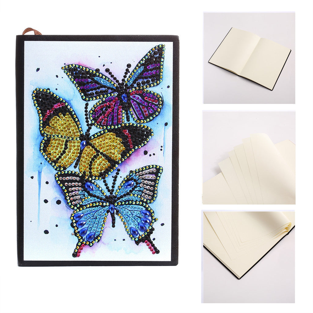 Butterfly Crystal Diamond Art-DIY Notebook-Diamond Art/Paint Kit