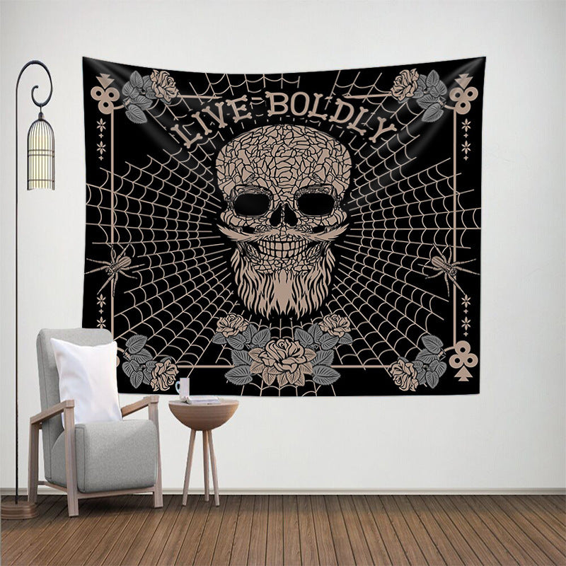 Skull Tapestry-Wall Hanging-Live Boldly Wall Art