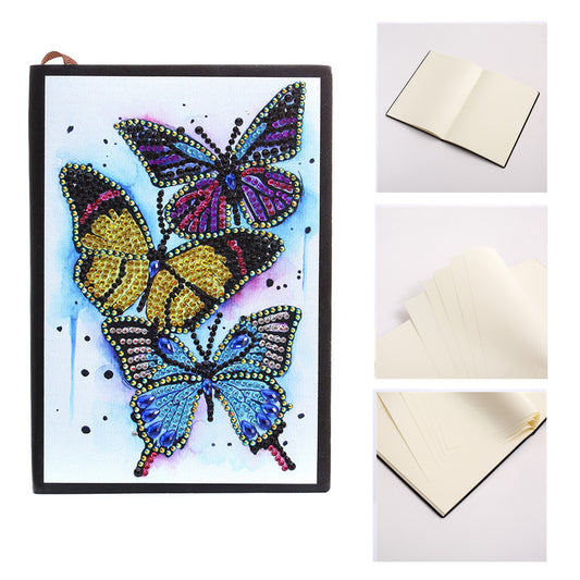 Butterfly Crystal Diamond Art-DIY Notebook-Diamond Art/Paint Kit