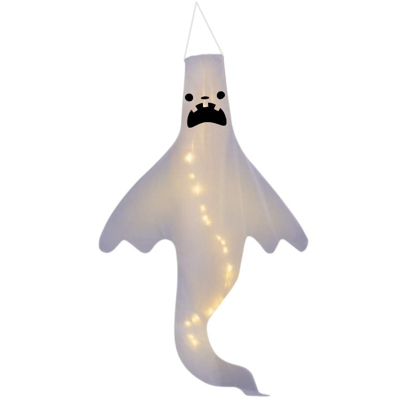 Floating Halloween Ghost-Halloween Windsock-Fishtail Ghost Prop