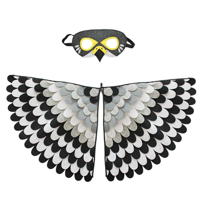 Carnival Costume Wings With Mask-Colorful Party Wings Sets