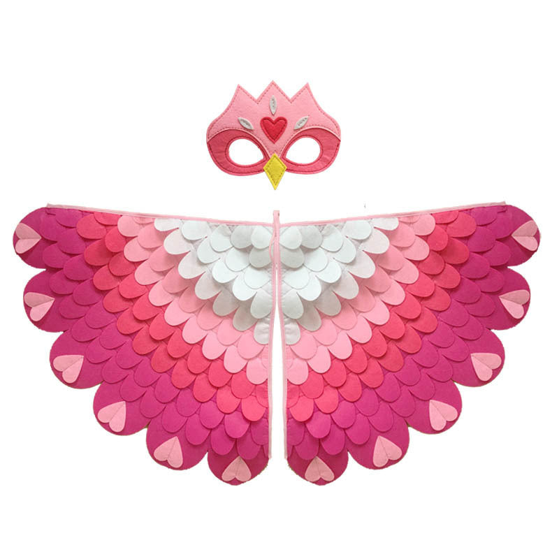 Carnival Costume Wings With Mask-Colorful Party Wings Sets