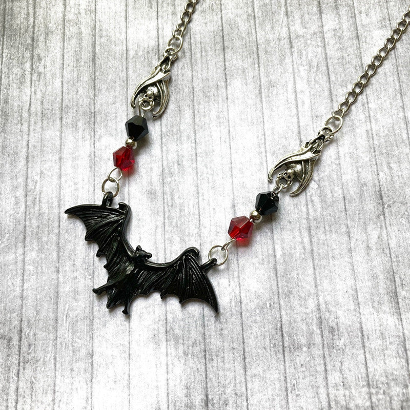 Bat Necklace-Gothic Style Jewelry-Halloween-Cosplay Theme