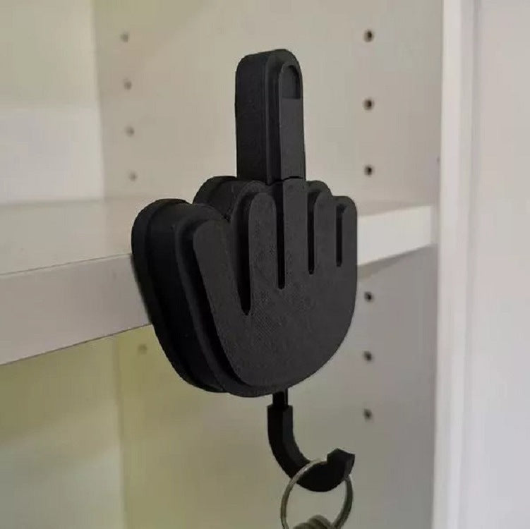 Key/Utility Hook-Novelty-Surprise-Flip The Bird-Middle Finger