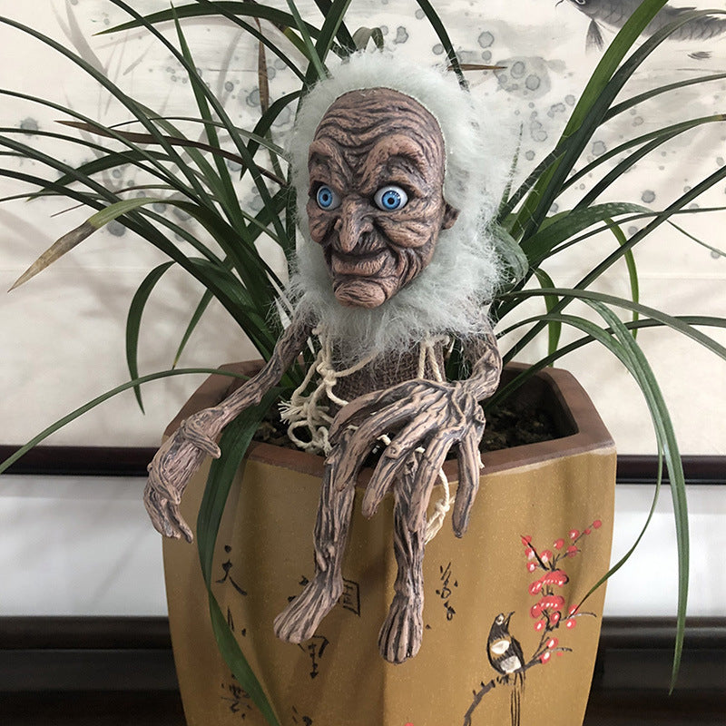 Withered Dwarf-Evil Little Old Man Props/Ornaments-Halloween Goblin