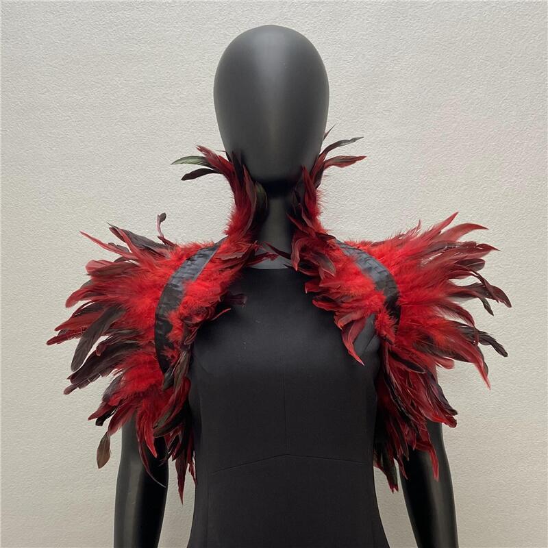 Feather Shawl/Cloak-Theater Performance-Masquerade Ball Feather Jacket