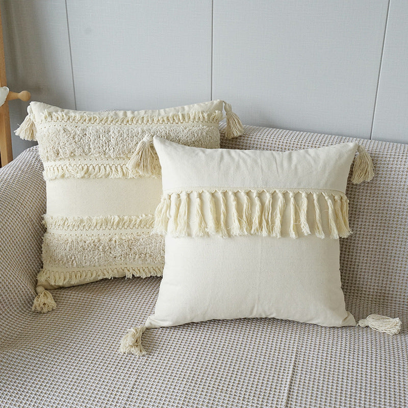 Home Fashion Boho Ethnic Tufted Pillowcase - Shop Eclectic Ear