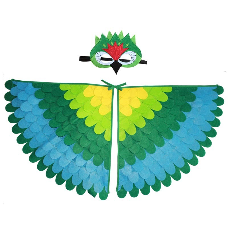 Carnival Costume Wings With Mask-Colorful Party Wings Sets